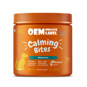 Masticables Suaves Calmantes para la <span class=keywords><strong>Ansiedad</strong></span> por Separación, Suplementos Naturales Suaves para el Cuidado de la Salud de Perros, Masticables Suaves Calmantes - Product Image 1