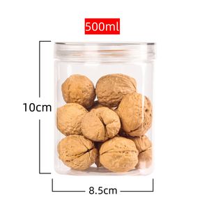 Venta al por mayor Frascos rígidos de pared gruesa PET Botellas vacías selladas transparentes con tapas Tapas Almacenamiento Latas herméticas Embalaje - Product Image 6