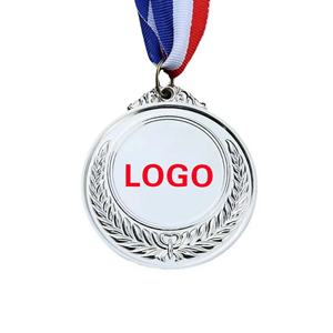 Medallas Deportivas Personalizadas de Alta Calidad en Oferta, Chapadas en Oro, de Aleación de Zinc y Plata, para Maratón, Fútbol y Carreras, con Cinta - Product Image 3