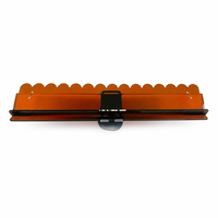 Support de Mahjong en acrylique de 20 pouces avec tige de poussée, couleur thé jaune, support de Mahjong en forme d'éventail, accessoire de jeu portable et étanche