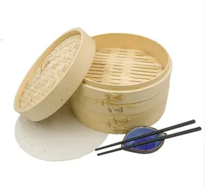 식품 학년 대나무 증기선 바구니 쌀 국수 롤 딤섬 증기선 찐 박제 롤빵 판매