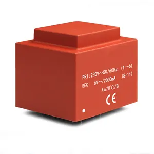 EI48 12v 24v变压器0.35va 0.5va 0.6va封装/灌封变压器110v 115V 120V 220V 230V 240V至12V 24V 48V 9V