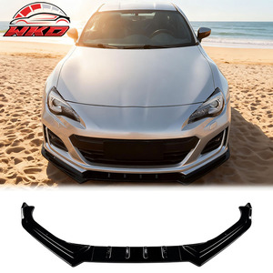 Compatible con Subaru BRZ 2017-2020, Labio de Parachoques Delantero Estilo IKON, Negro Brillante - Product Image 1