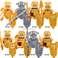 Hot X0315 Medieval Knight Warcraft Elven Guard Warrior Archer Building Block Mini figuras de acción Set juguetes educativos para niños