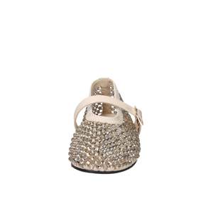 Laura Biagiotti Women's Ballerinas Beige 38 <b>Flat</b> With Rhinestones - Product Image 3