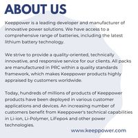بطارية KeepPower 8S3P E Foil بجهد 28.8 فولت وسعة 15 أمبير في الساعة مع موصل AMASS XT90 2+2F لـ DIY Assist Plus بسعة قياسية محسنة متوفرة في المخزون