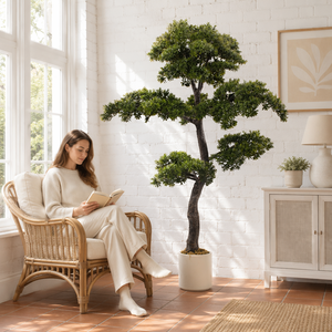 JWT4221 Albero di <span class=keywords><strong>Cipresso</strong></span> Artificiale Smontabile Salvaspazio, Resistente ai Raggi UV, Altamente Realistico per Decorazioni Paesaggistiche Esterne - Product Image 1