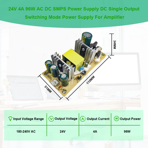 단일 출력 24V 4A 96W AC DC SMPS 증폭기용 스위칭 전원 공급 장치 - Product Image 3