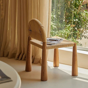 Silla <span class=keywords><strong>de</strong></span> comedor <span class=keywords><strong>de</strong></span> lujo ligera <span class=keywords><strong>de</strong></span> <span class=keywords><strong>segunda</strong></span> <span class=keywords><strong>mano</strong></span>, taburete <span class=keywords><strong>de</strong></span> respaldo <span class=keywords><strong>de</strong></span> ocio <span class=keywords><strong>de</strong></span> <span class=keywords><strong>madera</strong></span> maciza nórdica, silla Heidi tejida <span class=keywords><strong>de</strong></span> cuerda Simple Retro para el hogar - Product Image 5