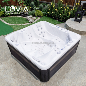 Vente en gros Nouveau design Bain à remous Balboa Bain à remous extérieur carré <span class=keywords><strong>Caldera</strong></span> Jakuzzi de luxe avec grand jacuzzi - Product Image 1