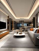 Meuble TV mural moderne en bois flottant HUIPINJU pour salon – Designs de meubles TV contemporains