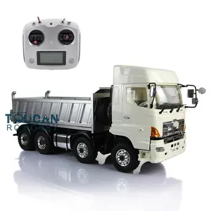 वयस्क रिमोट कंट्रोल कार TOUCAN खिलौने DIY तमीयाया 700 मॉडल Esc रेडियो के लिए लेसु 1/14 8X8 हाइड्रोलिक आरसी डंप ट्रक
