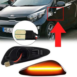 Untuk KIA PICANTO <span class=keywords><strong>TA</strong></span> 2011-2021 Cerato K3 2012-2017 Lampu Sein LED Sequential Lampu Penanda Samping Gaya Mobil Indikator Parkir Amber - Product Image 1