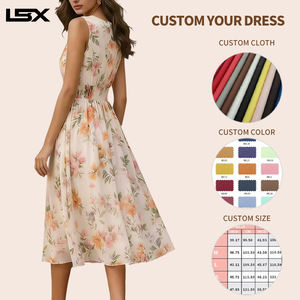 Vestido Maxi Elegante de Diseño Personalizado para Mujer, Estilo Veraniego, Vintage, Formal, Largo, Blanco, con Estampado Floral, Sin Mangas - Product Image 2