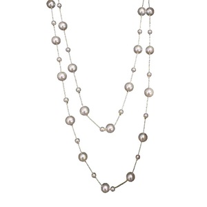 Shi Jiazhu Multi Layer Pearl Necklace Imitation Pearl Sweater Chain For Women Autumn Winter Fashion Accessory - Product Image 4