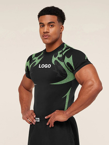 Camiseta Deportiva de Secado Rápido para Hombre con Logotipo Personalizado, Transpirable, Elástica en 4 Direcciones, Manga Corta para Correr y Entrenamiento en el Gimnasio - Product Image 6