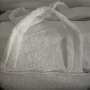 Asciugamani per sedia a sdraio in cotone e lino bianco con tasca asciugamano da spiaggia personalizzabile zaino per sedia a sdraio telo <span class=keywords><strong>mare</strong></span> con cuscino - Product Image 6