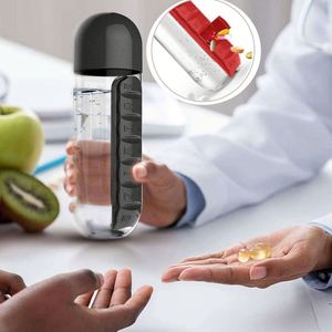 กล่องใส่ยาพลาสติกแบบกันรั่ว ปลอดสาร BPA ทนทาน ใช้ได้ทุกวัน พกพาสะดวก เหมาะสำหรับการเดินทาง ฟิตเนส และจัดเก็บยาอเนกประสงค์ - Product Image 4