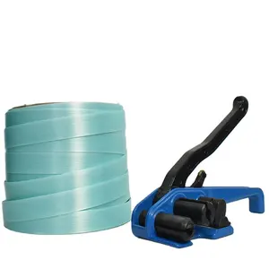 Sangle d'emballage en polyester, sangle composite, sangle d'emballage en plastique, machine d'emballage, sangle recyclée en PET, 2 rouleaux/carton - Product Image 1