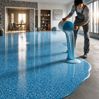Peinture époxy pour sols en sable coloré, revêtement époxy liquide auto-nivelant pour sols en ciment, garages et sols industriels