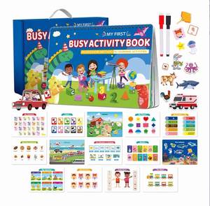 Livre d'autocollants pour enfants de 3 ans, papier écologique, préscolaire, éducation à domicile, jouets Montessori, mon premier livre d'activités - Product Image 1