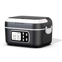 Boîte à lunch chauffante électrique rechargeable intelligente 1,5 L avec contrôle par application mobile, chauffe-plat portable sans eau pour voiture et utilisation en extérieur