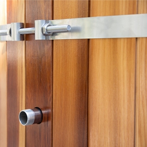 Sauna extérieur et bain froid en bois de cèdre rouge commercial avec système de refroidissement par chiller - Product Image 4