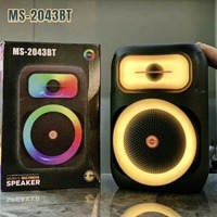 Nouveau MS-2043BT 8 pouces pour haut-parleur 5.3, caisson de basses portable d'extérieur avec lumières RGB pour système de karaoké à domicile