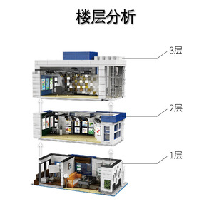 Yuxing 16043, Bloques de Construcción del Museo de Arte, Modelo Educativo de Ensamblaje para Adolescentes y Adultos, Más de 800 Piezas, Juego de Arquitectura DIY - Product Image 4
