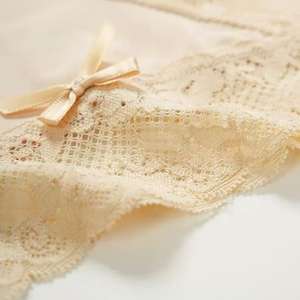 Conjunto de Bragas de Bikini de Talle Grande, Transparentes, de Encaje, sin Costuras, de Tiro Bajo, para Mujer, 100% Fibra de Bambú, Bordadas, Ecológicas - Product Image 5