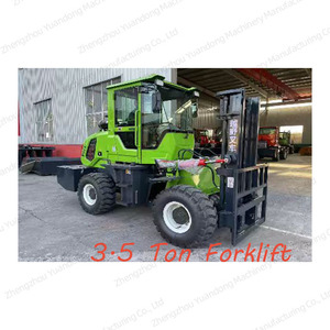 Carretilla elevadora de 3,5 toneladas con capacidad de peso, motor diésel, tracción en las cuatro ruedas, carretilla elevadora con cubo - Product Image 2