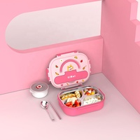 Boîte à bento en acier inoxydable pour l'école des enfants