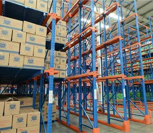 Bán buôn kho kim loại Pallet kệ lưu trữ ổ đĩa nặng trong hệ thống kệ