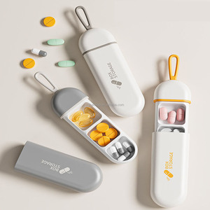 3 volte al giorno Mini scatola di plastica intelligente per pillole contenitori di erogazione di pillole facili da aprire capsula scatola di plastica - Product Image 4