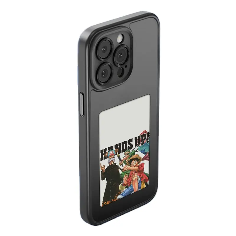 하이 퀄리티 2024 새로운 DIY 전화 케이스 NFC 스마트 전자 잉크 스크린 전화 케이스 아이폰 15pro Max