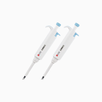 Micropipette manuelle réglable DLAB entièrement stérile en polypropylène PP de haute qualité, best-seller, 0,1-2,5 μL, pour utilisation en laboratoire