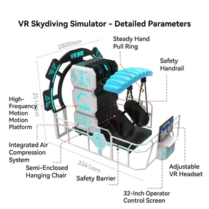 <span class=keywords><strong>Simulateur</strong></span> de Parapente VR Commercial Intérieur pour 2 Joueurs, Jeu de Vol Dynamique en Parapente, Cinéma de Réalité Virtuelle 9D - Product Image 5