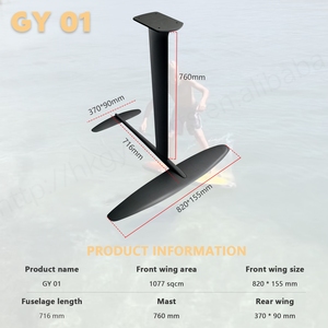 Venta caliente GY01 Wing Foil Set Mástil de aluminio con tablero EFoil para windsurf y bombeo Wave Water Play Surfboard Hydrofoil - Product Image 3