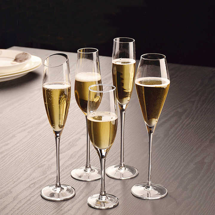 Wholesale Champagne Glass Crystal Coupe Champagne Glasses Goblet Flutes