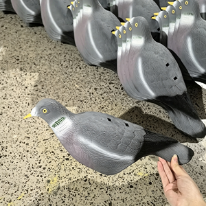 Leurre de chasse réaliste demi-coquille de <span class=keywords><strong>pigeon</strong></span> en plastique léger, moulé par soufflage, avec piquet de sol, accessoires de tir extérieur - Product Image 2
