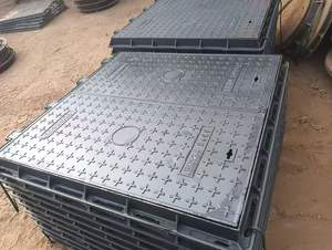 경쟁력있는 가격 MAXIN 브랜드 CE 인증 힌지 연성 철 맨홀 커버 30cm ~ 70cm 도로 사용을위한 검은 역청 표면 - Product Image 4