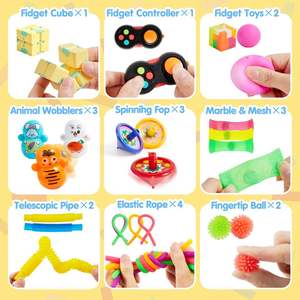 Joyfy Paquete de 60 Juguetes Sensoriales, Caja de Tesoros Sensoriales, Recuerdos <span class=keywords><strong>para</strong></span> Fiestas, <span class=keywords><strong>para</strong></span> Adultos, Apoyo <span class=keywords><strong>para</strong></span> <span class=keywords><strong>el</strong></span> Autismo, Premios <span class=keywords><strong>para</strong></span> <span class=keywords><strong>el</strong></span> Aula, Certificado CE - Product Image 3