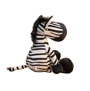 CE/ASTM OEM Wholesale Zebra Plush Toys Customized Stuffed Zebra Doll 2024 Trending Toys For Home Decoration