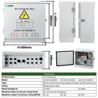 Boîtier de Combinaison Solaire CNLONQ 6 Entrées 1 Sortie 1000V/1500V CC IP65 avec Protection Métallique Contre la Foudre pour Systèmes Hors Réseau/Connectés au Réseau