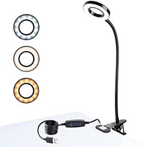 Lampe de bureau LED USB, luminosité réglable, protection des yeux, lampe à clip LED réglable pour la lecture, l'étude et le travail - Product Image 4