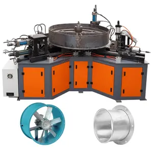 Professional factory shop custom automatic hydraulic metal round tabletop plate flanging machine