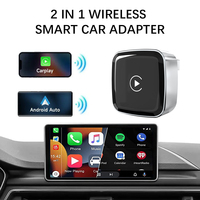 Adaptador Inalámbrico CarPlay Android Auto 2 en 1, Dongle USB-A, Conexión por Cable a Inalámbrica 5.8GHz, Conexión Automática, Control OEM para iPhone y Android