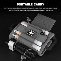 BP-122 Trousse médicale IFAK de déployement rapide en Cordura avec fermeture auto-agrippante, taille moyenne, compatible MOLLE