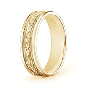 Anello da uomo in oro massiccio 9K/10K/14K/18K anello di fidanzamento con fede nuziale anello da uomo in oro reale