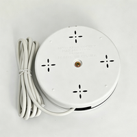 Stop Kontak Listrik Anjehold Factory Wholesale Retractable Cable Round Power Strip 5 Outlet 2 USB 1 Type-C Desktop Multi Plug Socket untuk Kantor
